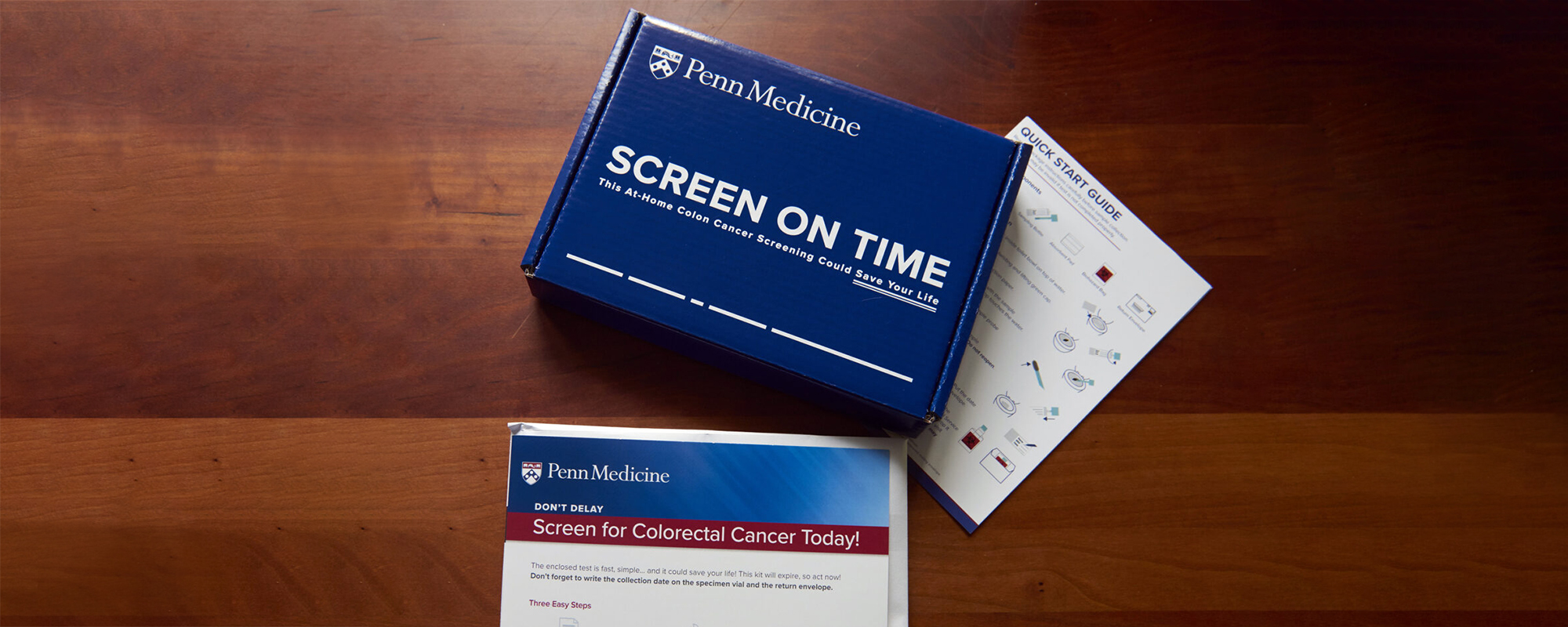 FIT screening kit with Penn Medicine packaging